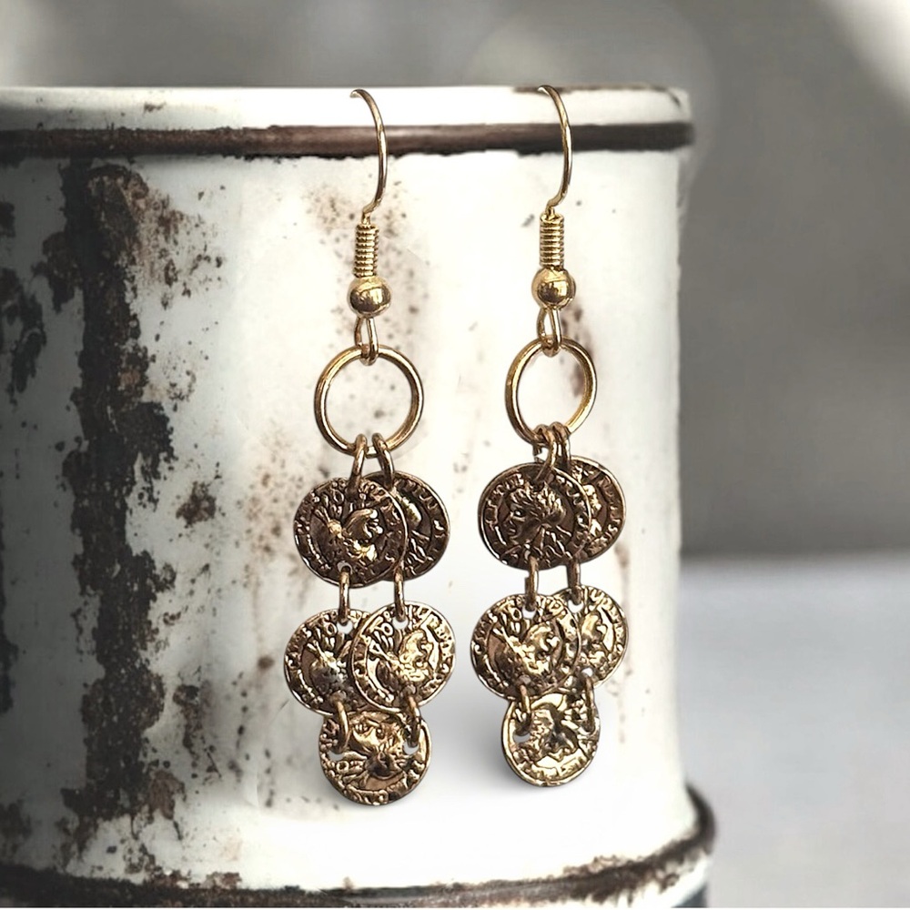 5 For $25💫Alternative Miniature Gold Coin Dangles